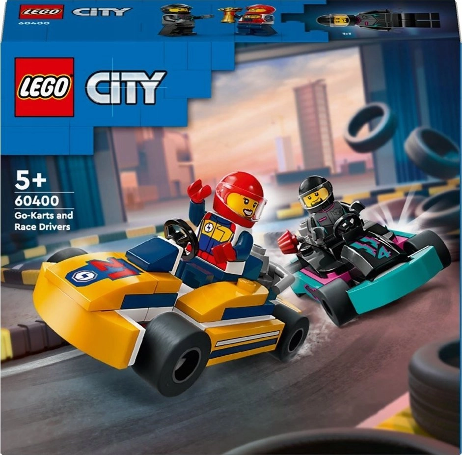 LEGO® City Gokartai ir lenktynininkai (60400)