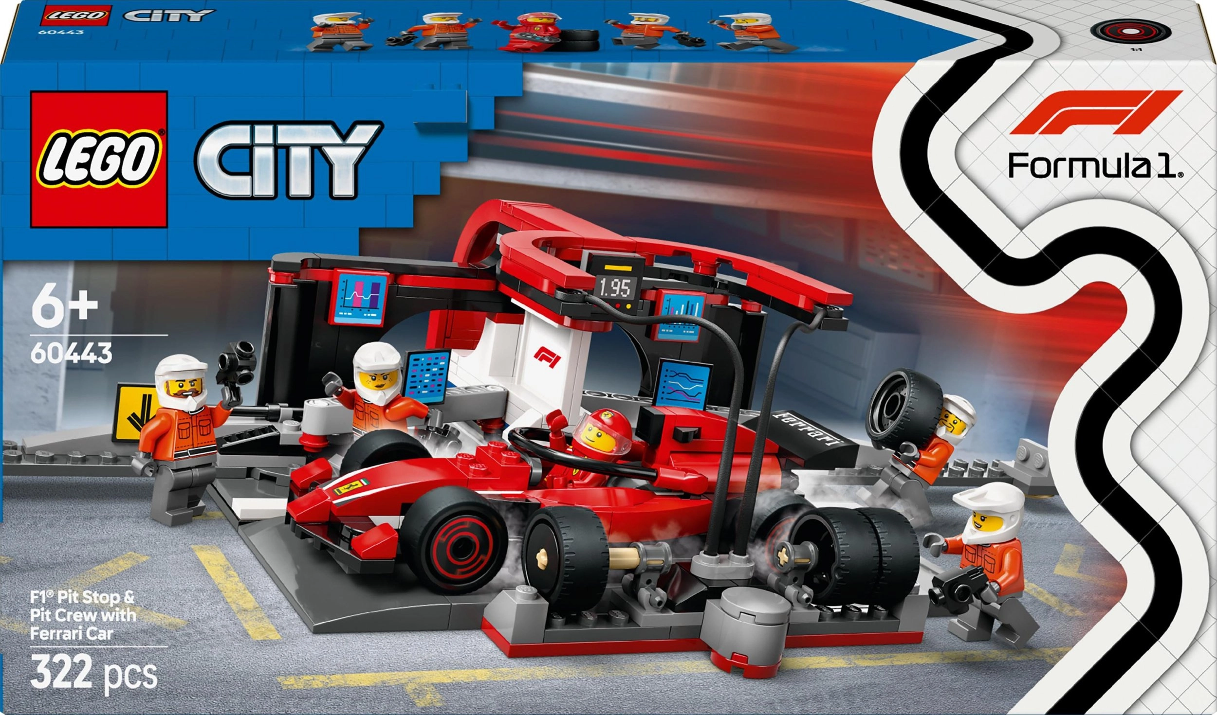 LEGO® City F1® remonto punktas  mechanikai
