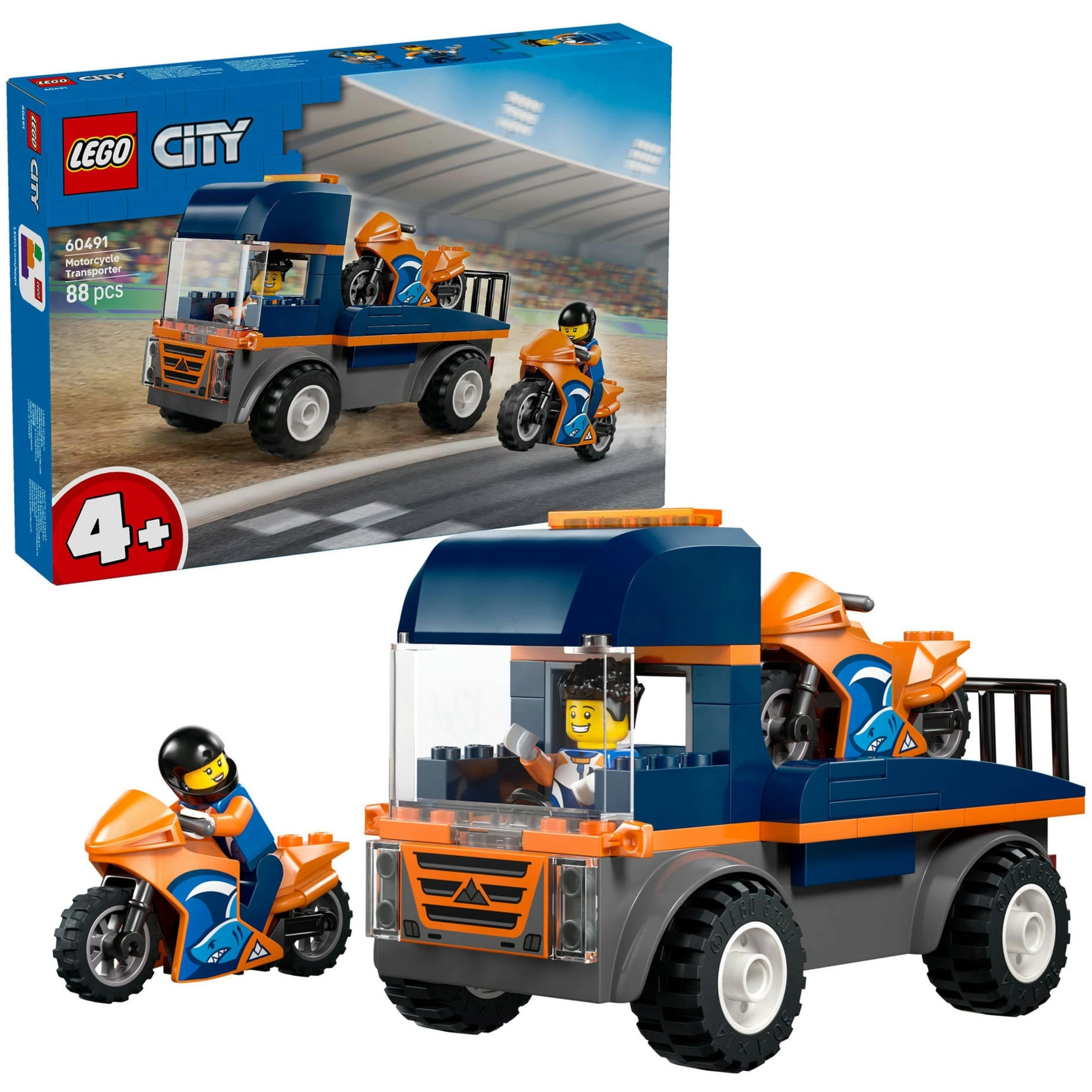 LEGO CITY 60491 Motorcycle Transporter 5702018056608