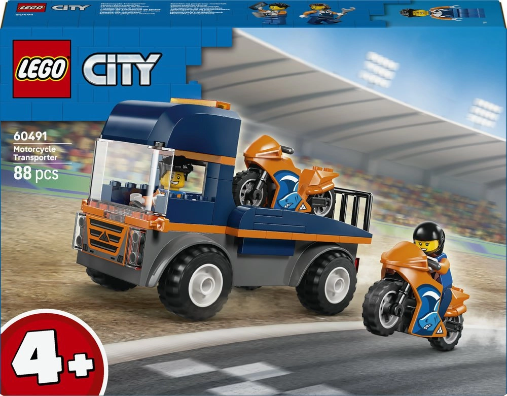 LEGO CITY 60491 Motorcycle Transporter 5702018056608