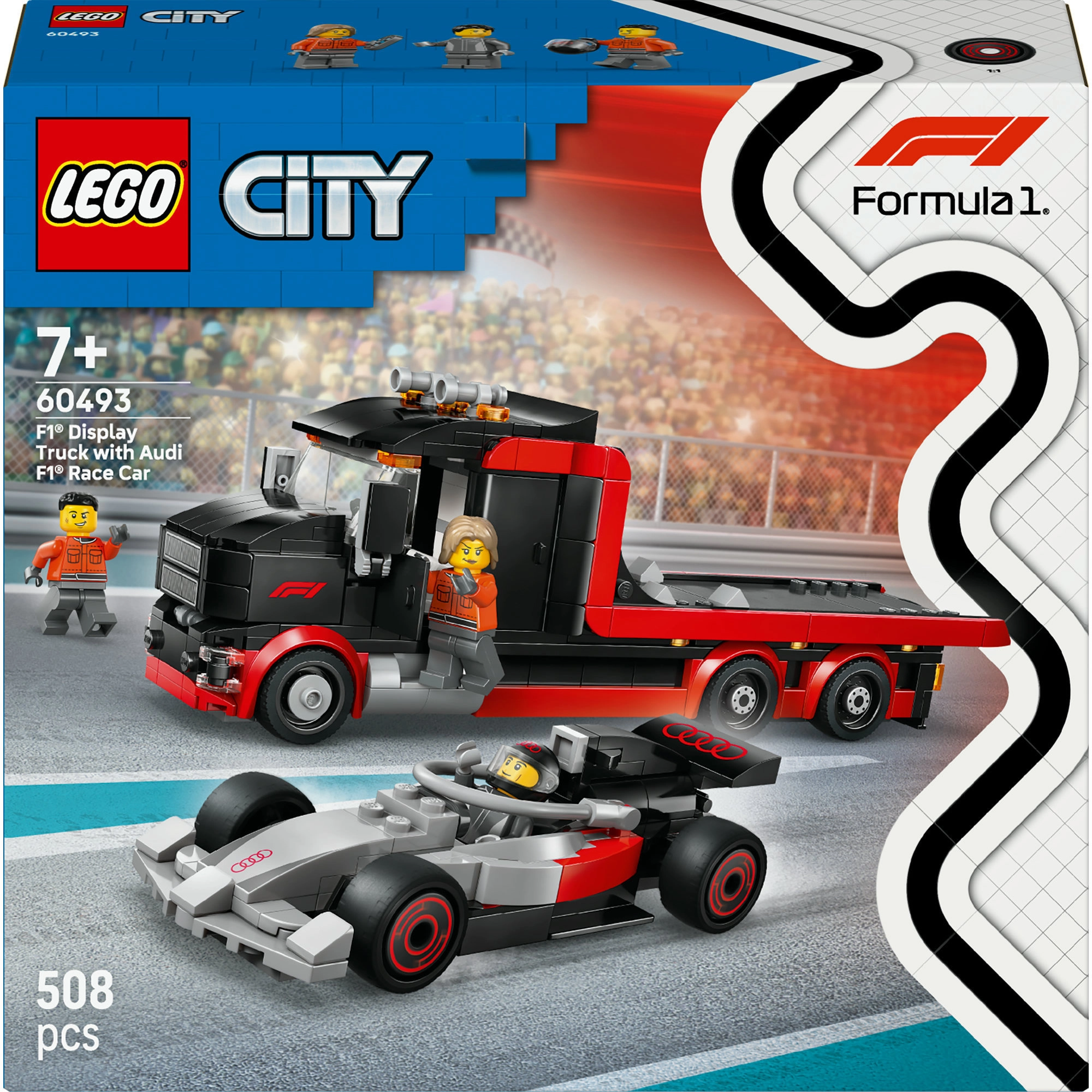 LEGO City Ciężarówka F1® z bolidem