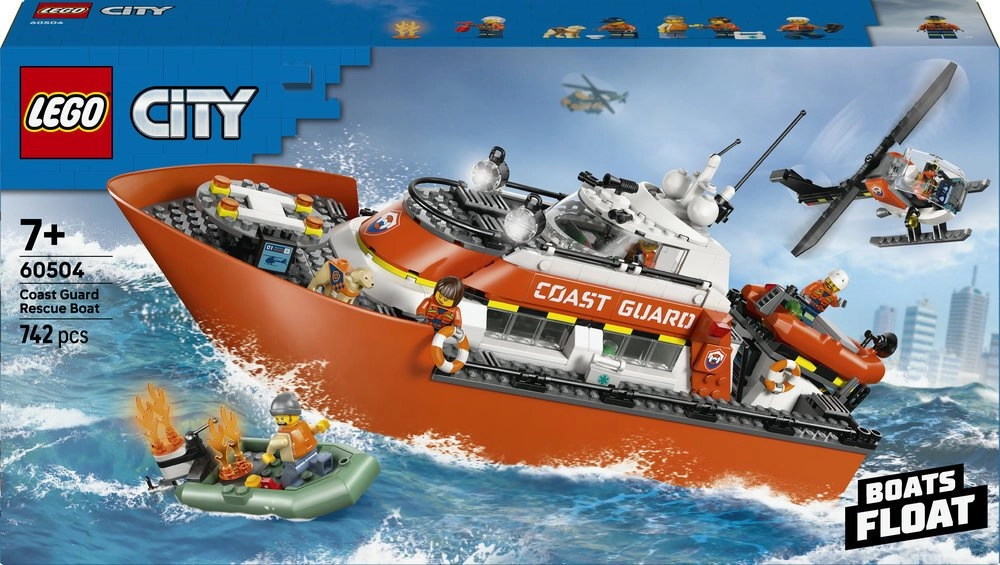 LEGO City Łódź ratunkowa i helikopter