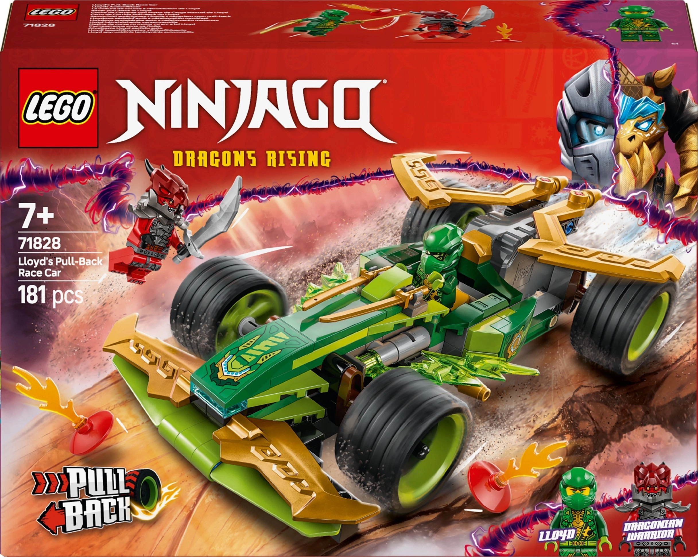 LEGO® Ninjago Lloyd spyruoklinis lenktyninis automobilis