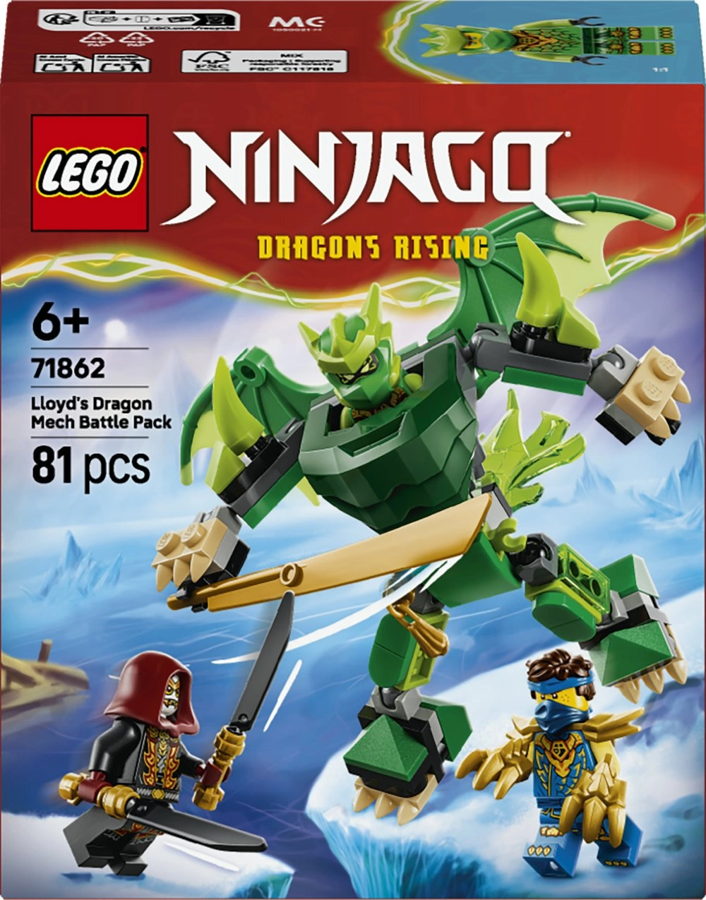 LEGO Ninjago 71862 – Lloydin lohikäärmerobottitaistelupakkaus