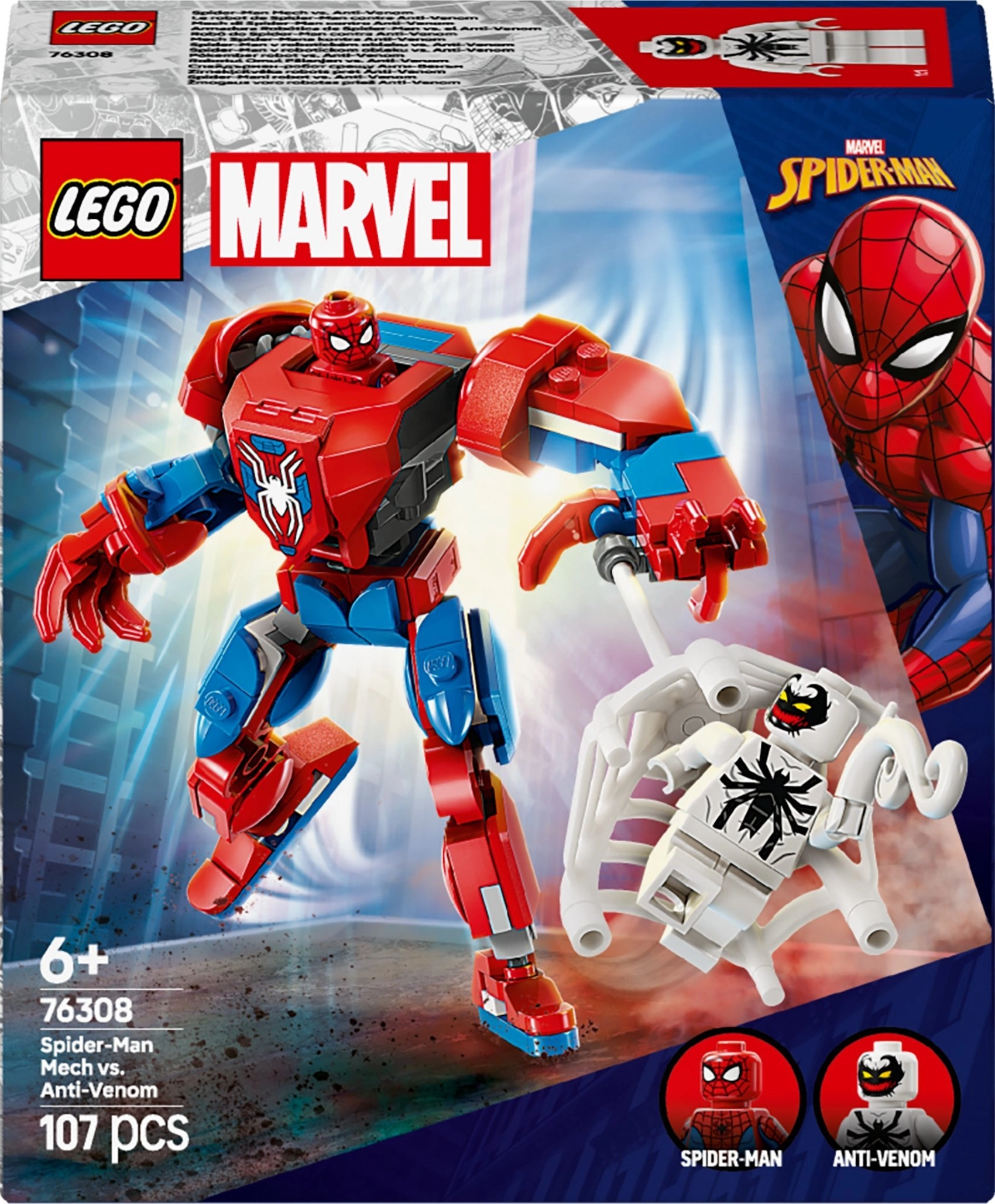 LEGO® Marvel Žmogaus voro robotas prieš