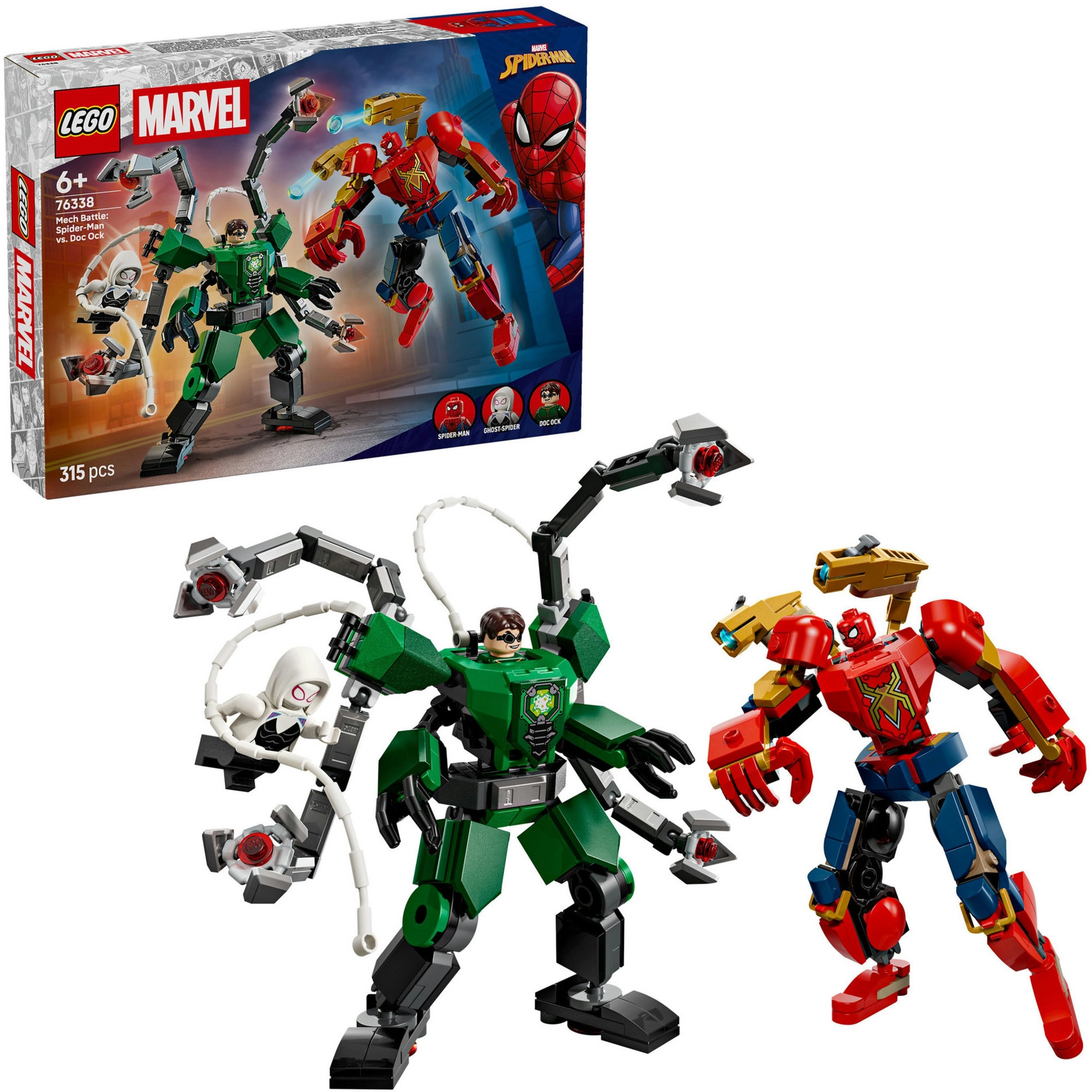 LEGO MARVEL 76338 Mech Battle: Spider-Man