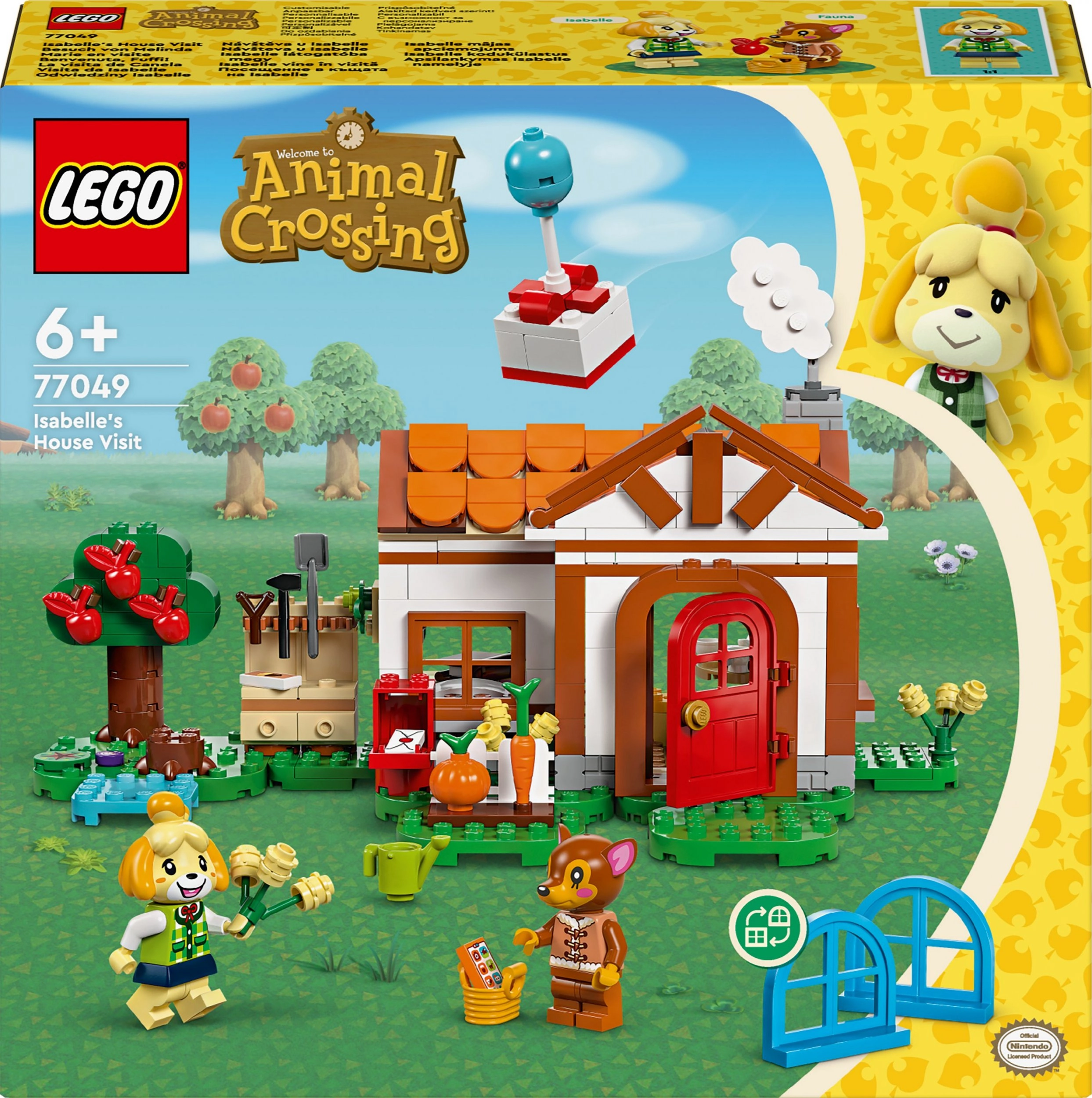 LEGO® Animal Crossing Apsilaky Isabellemelyje (77049)