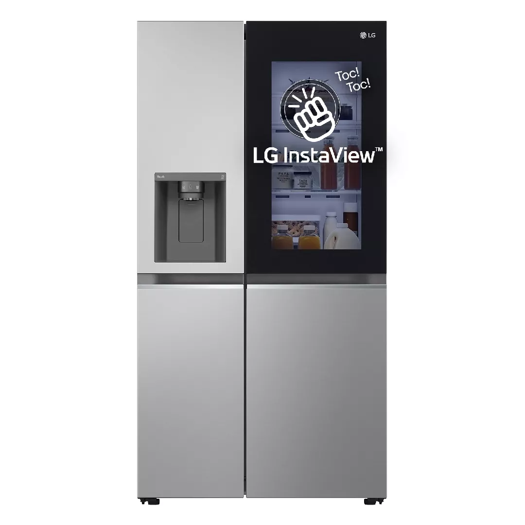LG InstaView GSGV81PYLL side-by-side refrigerator Freestanding