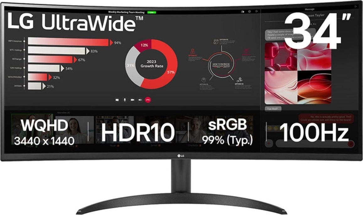 Monitor LG UltraWide 34WR50QK-B 34WR50QC-B.AEU