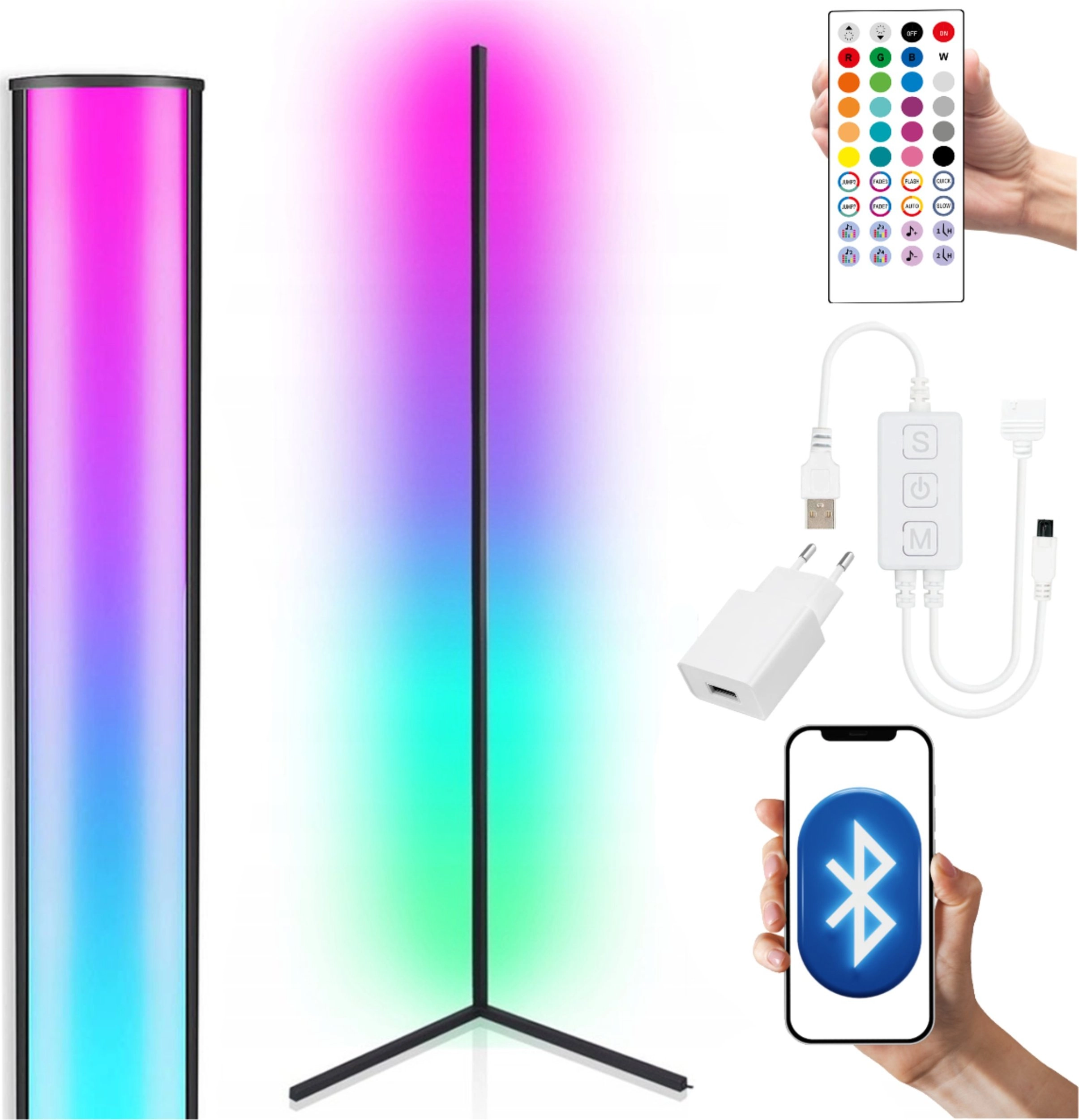 LIGHT4ME WALL POLE 1 corner RGB