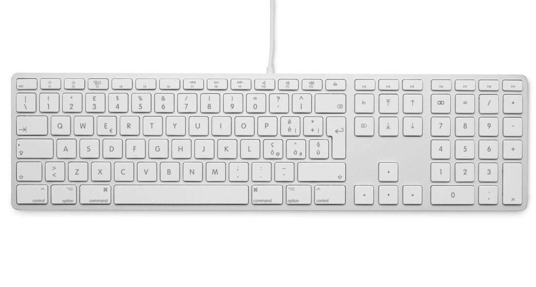 LMP 17530 tastatūra Office USB QWERTY Itālijas sudraba