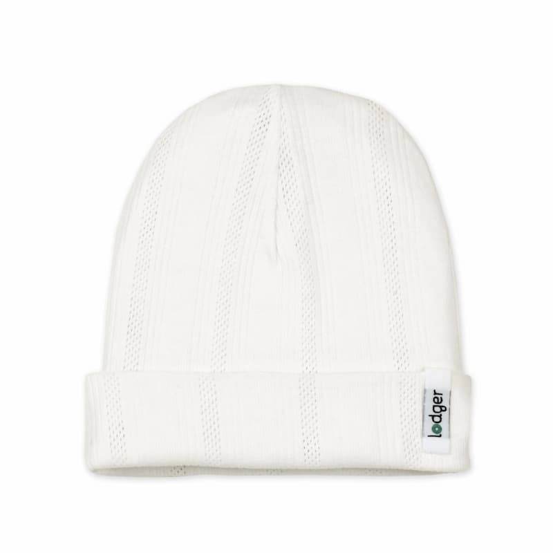 Lodger Beanie Pointelle baby hat Cream