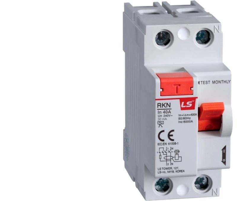 Residual current circuit breaker 2P 40A