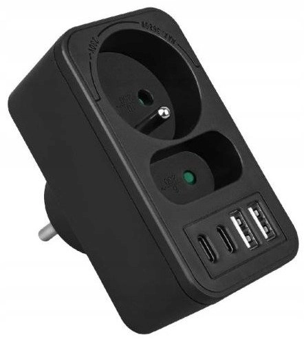 LTC Network splitter: 1 round socket
