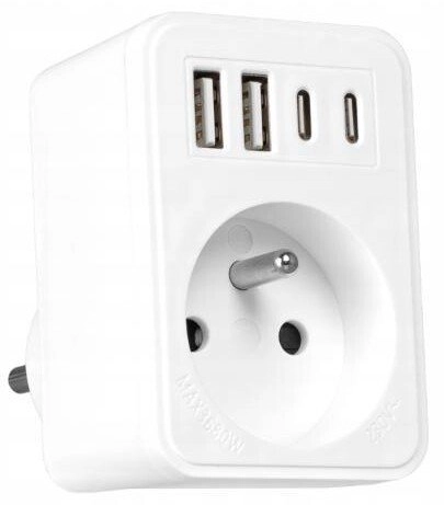 LTC Network splitter: 1 round socket