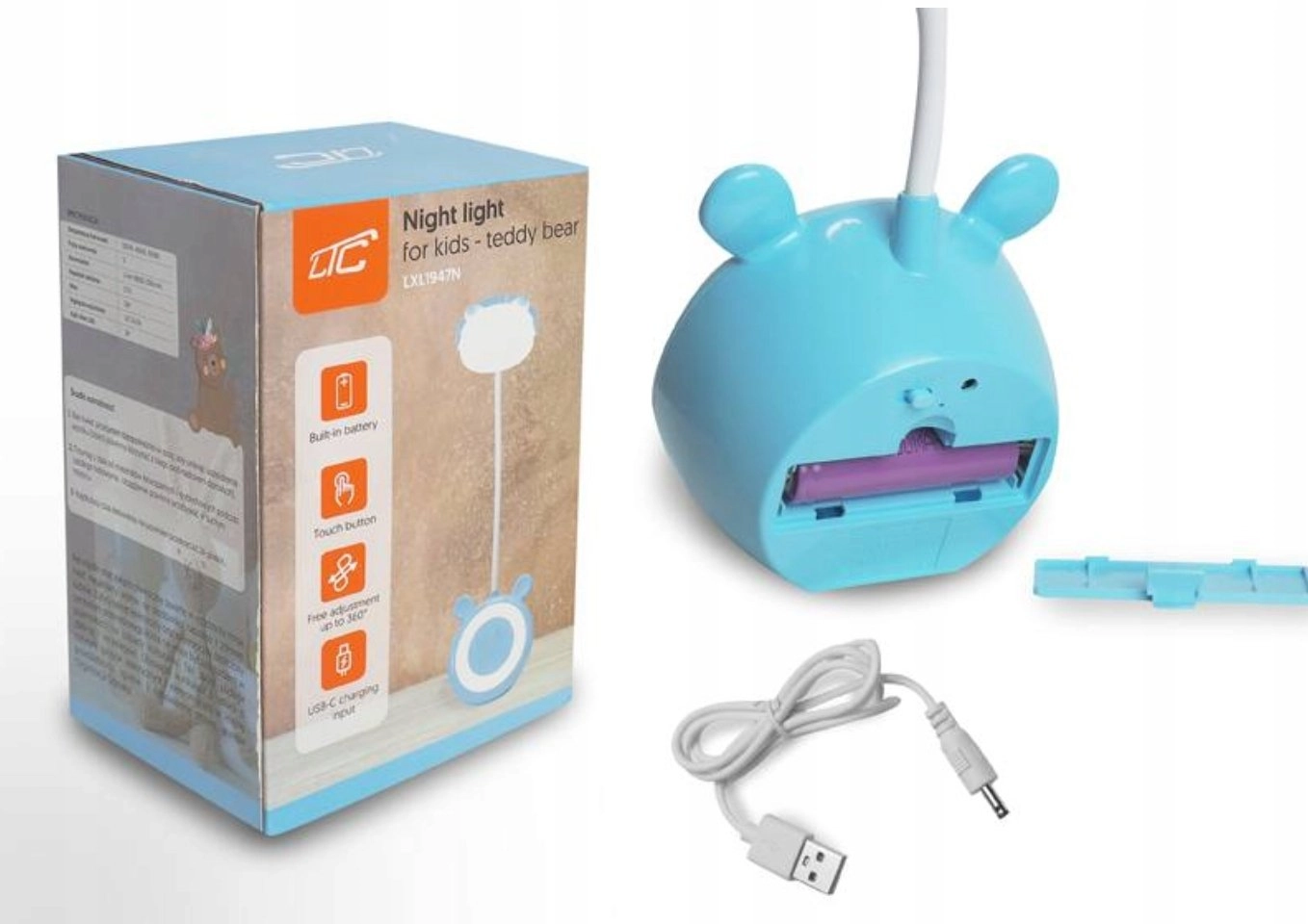 LED Teddy bear desk Lamp 3W