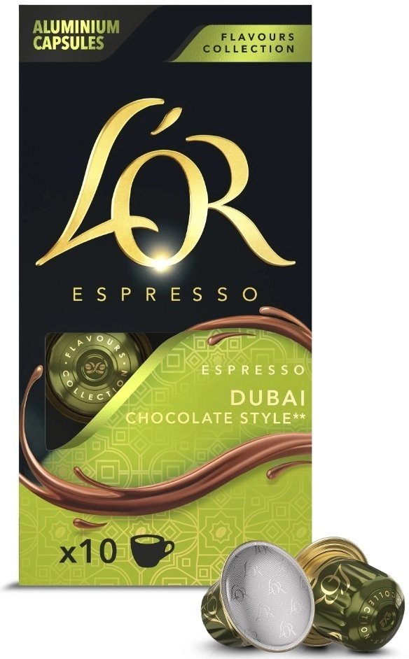Coffee capsules L````OR Dubai Chocolate  10