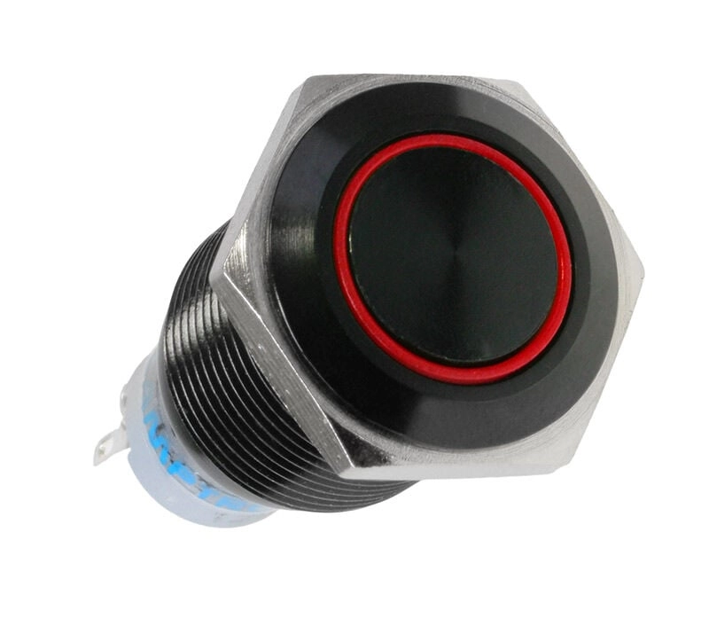 Lamptron switch 19mm - Blackline red
