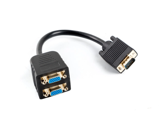 Lanberg AD-0020-BK VGA cable 0.2