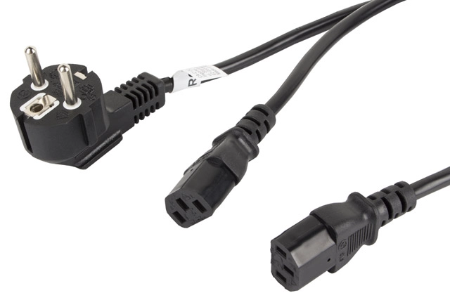 Lanberg CA-C13C-13CC-0018-BK power cable Black 2
