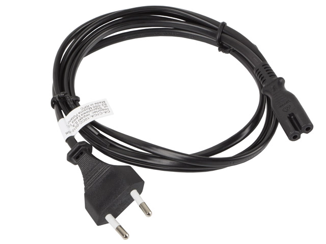 Lanberg CA-C7CA-10CC-0018-BK power cable Black 1