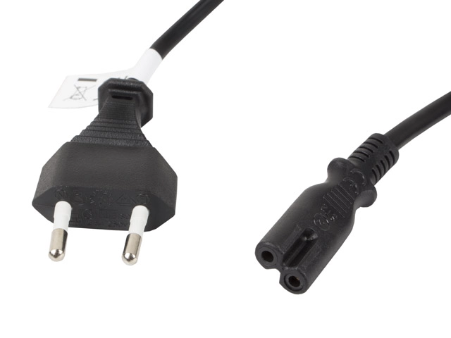 Lanberg CA-C7CA-11CC-0018-BK power cable Black 1
