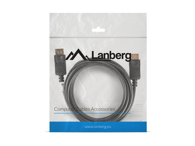 Lanberg CA-DPDP-10CC-0030-BK DisplayPort cable 3 m