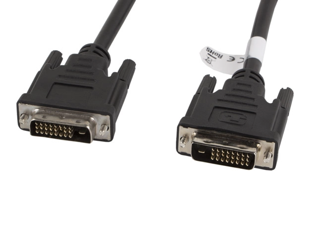 Lanberg CA-DVID-10CC-0030-BK Dvi-D (24+1Pol) Stecker auf
