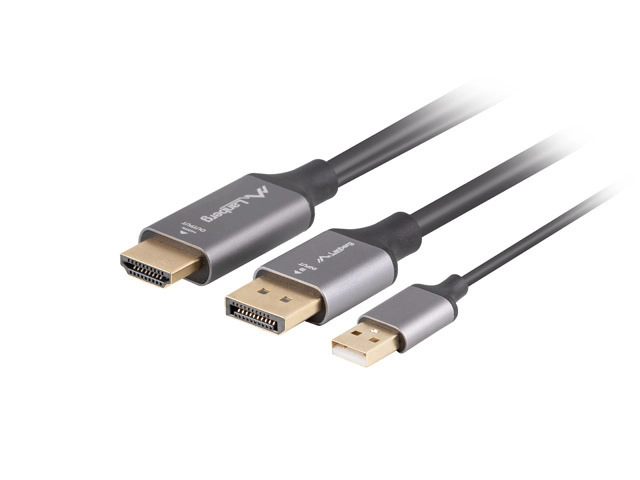 Lanberg CA-HDDP-20CU-0018-BK video cable adapter 1