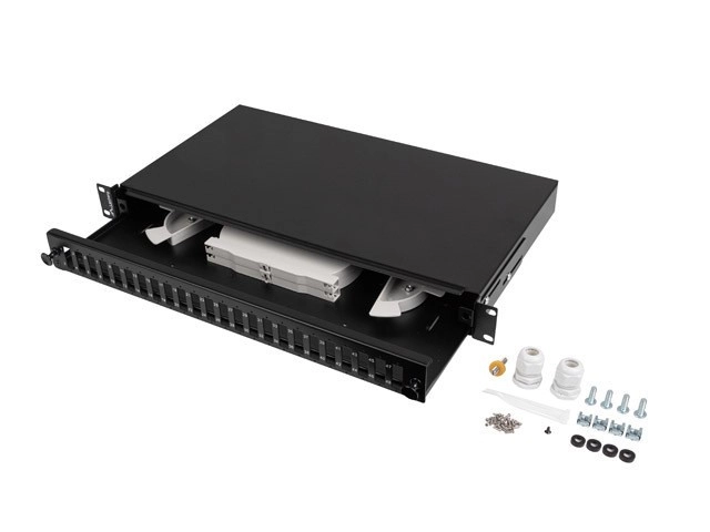 Lanberg FOP1-24SD-LQB patch panel 1U FOP1-24SD-LQB