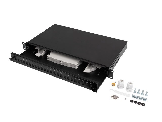 Lanberg FOP1-24SS-LDB patch panel 1U FOP1-24SS-LDB