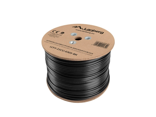 Lanberg LCF5-21CU-0305-BK networking cable Black 305