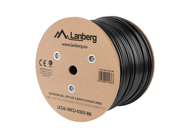 Lanberg LCU6-30CU-0305-BK networking cable Black 305