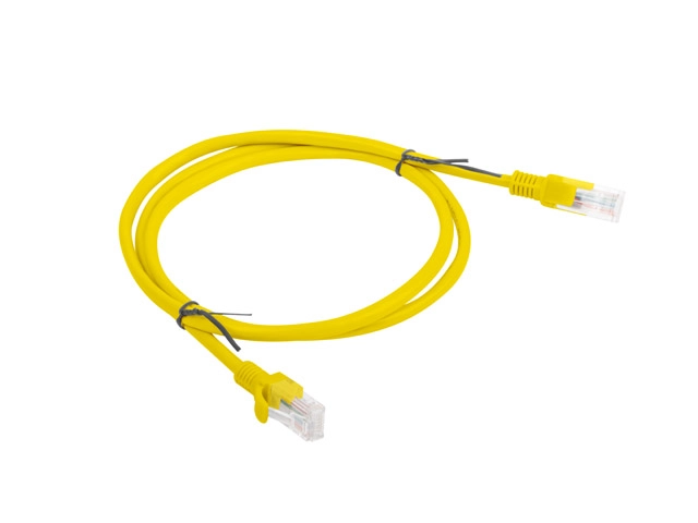 Lanberg PCU6-10CC-0100-Y networking cable Yellow 1