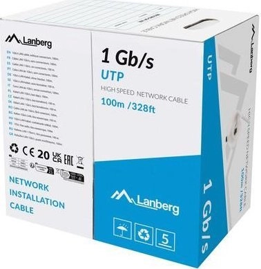 Lanberg LCU6-10CC-0100-S networking cable Grey 100