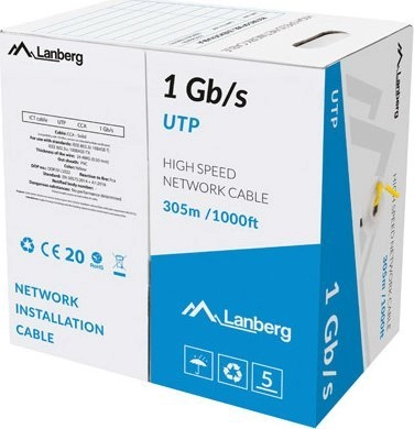 Lanberg LCU6-10CC-0305-Y networking cable Yellow 305