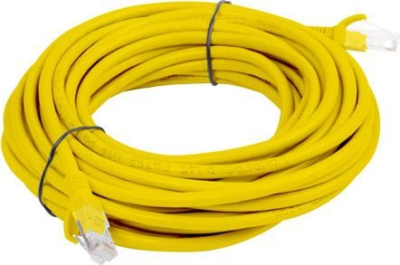 Lanberg RJ-45/RJ-45 kat.5e Żółty 20m