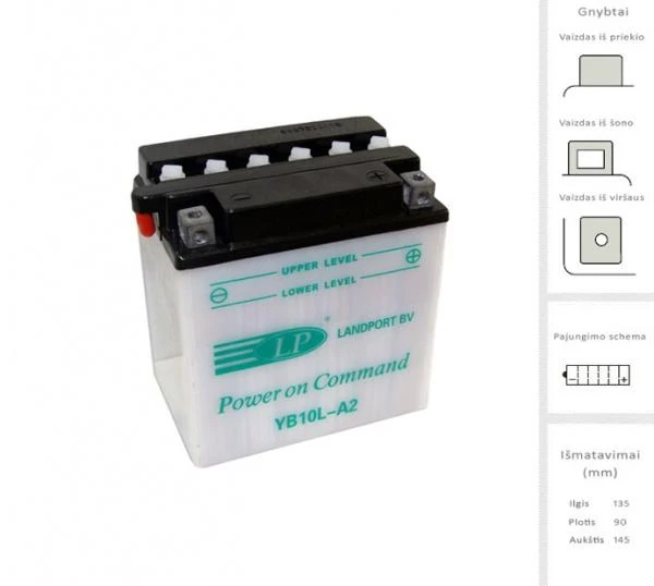 Landport Akumuliatorius 11 Ah 130A EN