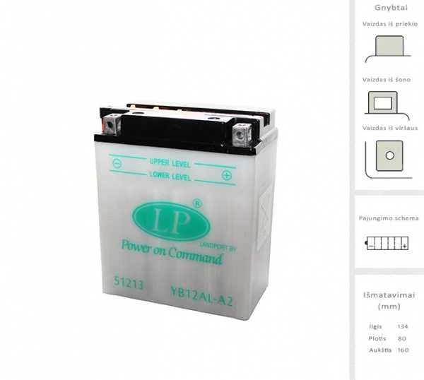 Landport Akumuliatorius 12 Ah 150A EN