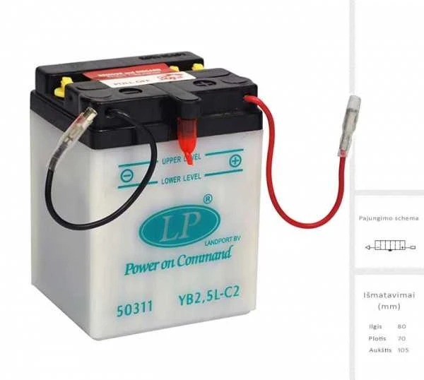 Landport Akumuliatorius 2.5 Ah 12V