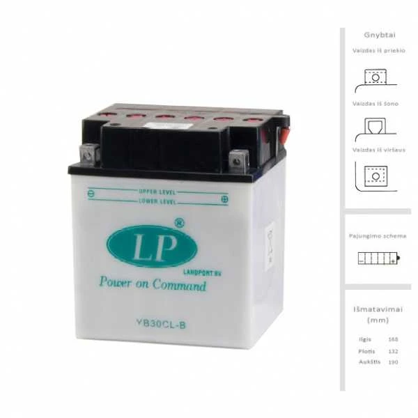 Landport Akumuliatorius 30 Ah 300A EN
