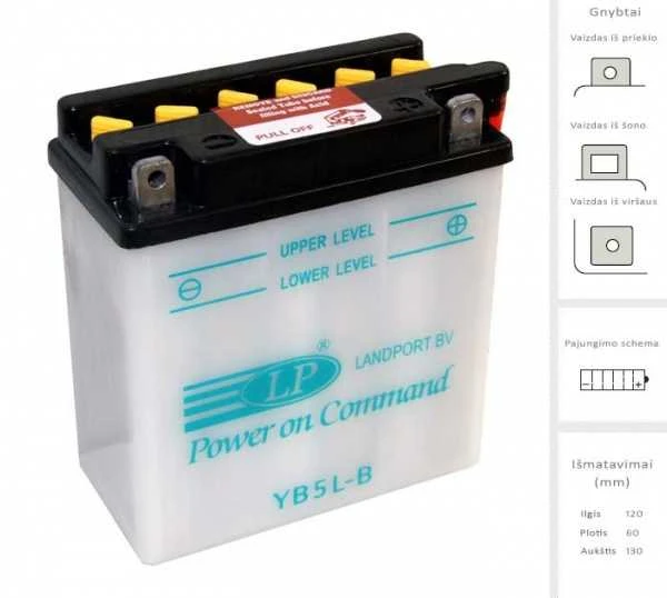 Landport Akumuliatorius 5 Ah 60A EN