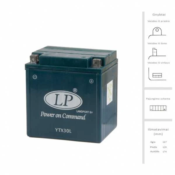 Landport Akumuliatorius 30 Ah 385A EN