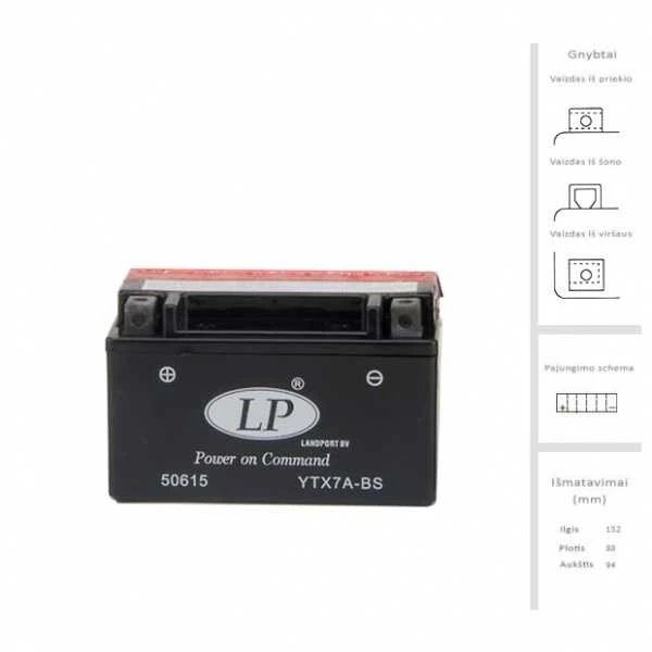 Landport Akumuliatorius 6 Ah 105A EN