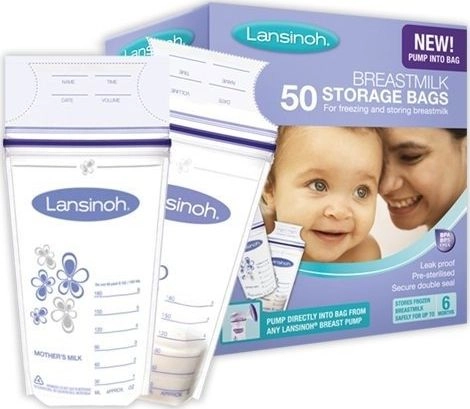 Lansinoh Purple milk bags 50x180ml LAN642