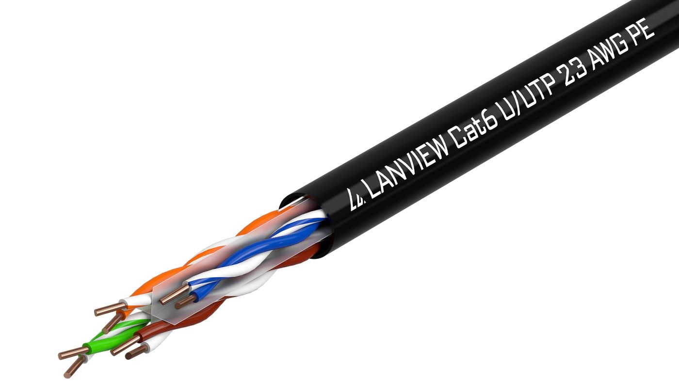 Lanview LVN122151 networking cable Black 305