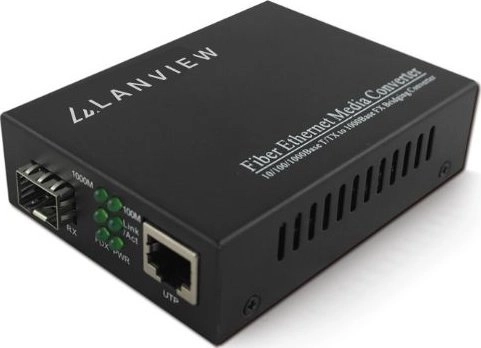 Lanview LVN-MED-SFP-1000BASE-X network media converter Multi-mode