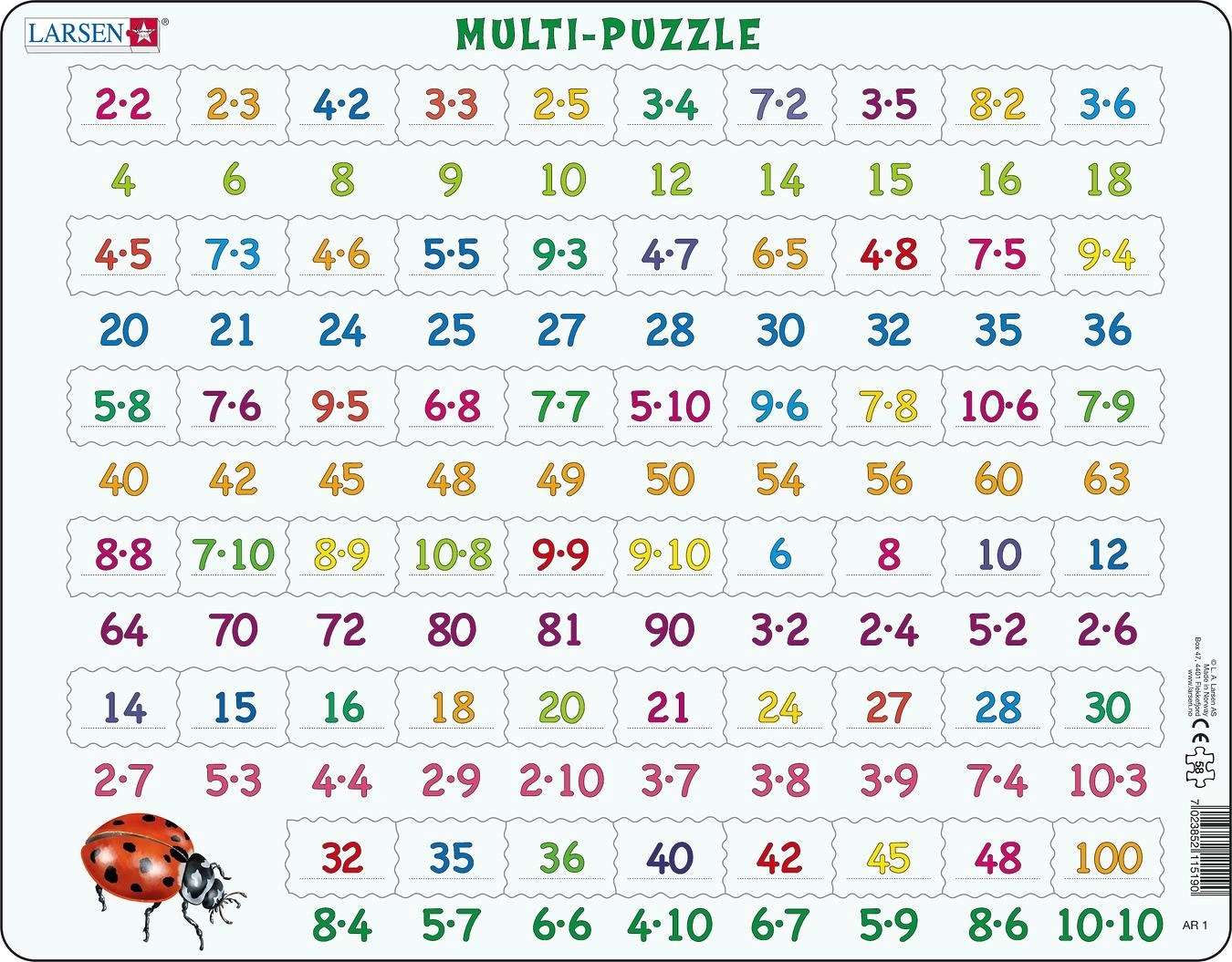 Larsen Maxi LA-AR1 Shape puzzle 58