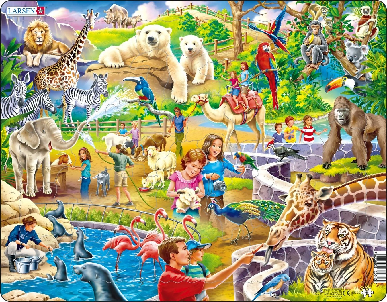 Larsen Maxi LA-US30 Shape puzzle 48