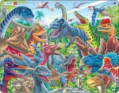 Larsen Maxi Cheerful Dinosaurs 43 pcs